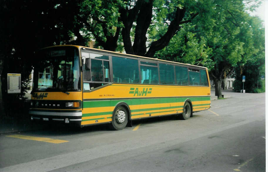 (014'519) - AvH Heimenschwand - Nr. 7/BE 363'613 - Setra am 17. Juli 1996 in Thun, Aarefeld