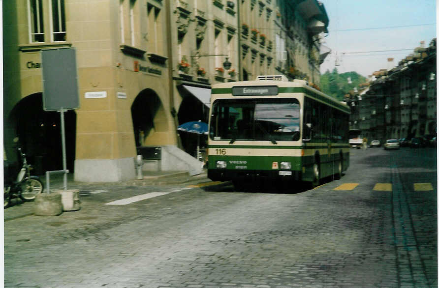 (019'112) - SVB Bern - Nr. 116/BE 427'116 - Volvo/R&J am 5. September 1997 in Bern, Rathaus 