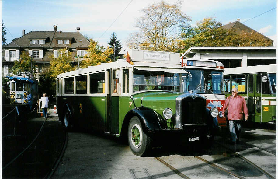 (027'216) - SVB Bern (TVB) - Nr. 7/BE 27'107 - Saurer/R&Str. am 10. Oktober 1998 in Bern, Burgernziel