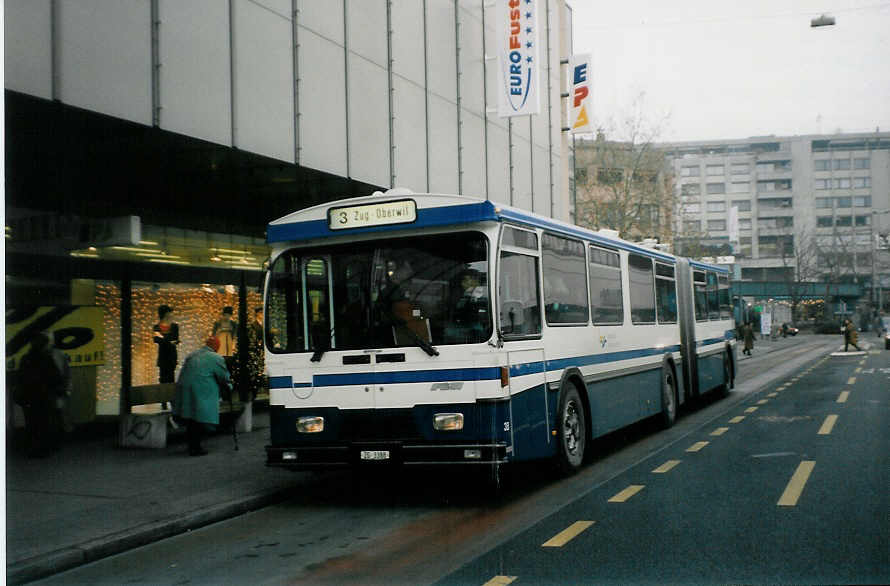 (028'533) - ZVB Zug - Nr. 38/ZG 3388 - FBW/Hess am 31. Dezember 1998 in Zug, Bundesplatz