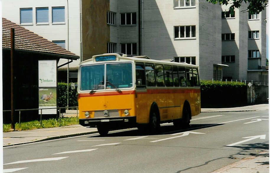 (031'811) - Jugendgruppe Surses, Tiefencastel - GR 150'343 - Saurer/Tscher (ex Frigg, Zernez; ex P 24'660) am 3. Juni 1999 in Thun, Allmendstrasse