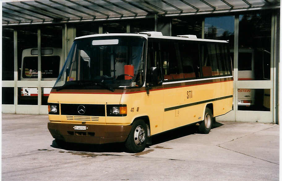 (031'929) - STI Thun - Nr. 41/BE 443'241 - Mercedes/Auwrter am 9. Juni 1999 in Thun, Garage