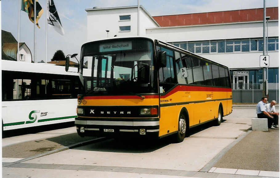 (034'710) - PTT-Regie - P 25'059 - Setra am 19. Juli 1999 beim Bahnhof Wil