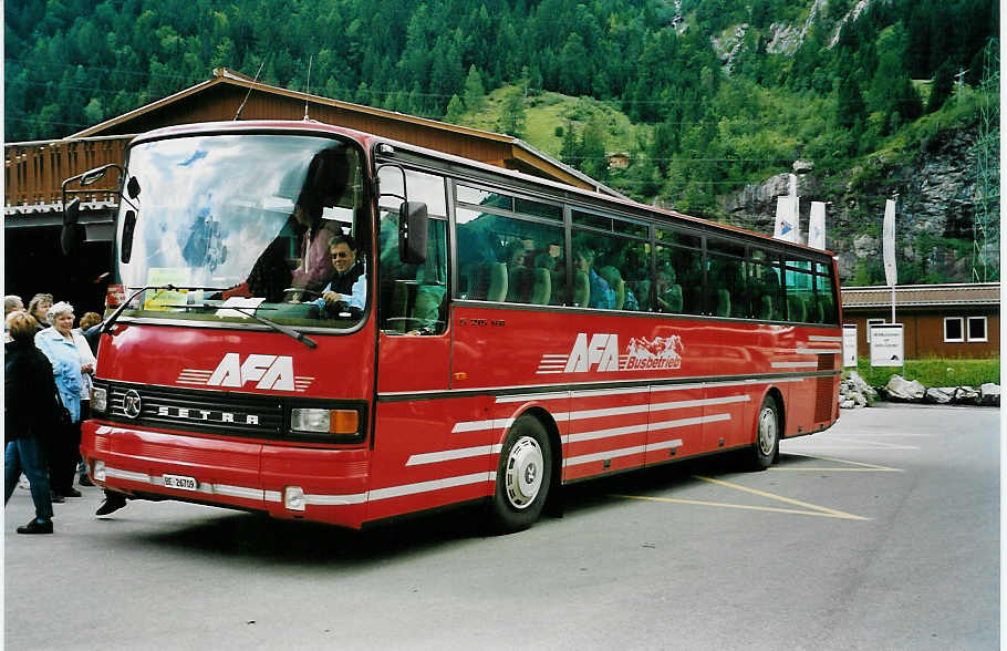 (049'618) - AFA Adelboden - Nr. 9/BE 26'709 - Setra am 9. September 2001 in Mitholz, NEAT