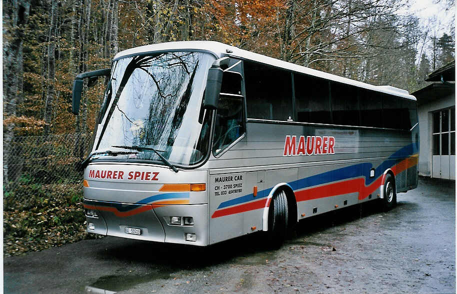 (050'807) - Maurer, Spiez - BE 55'513 - Bova am 2. Dezember 2001 in Spiez, Garage