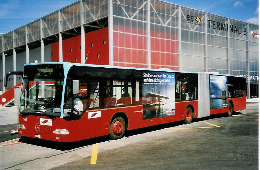 (053'510) - VB Biel - Nr. 149/BE 572'149 - Mercedes am 20. Mai 2002 in Biel, Terminal B