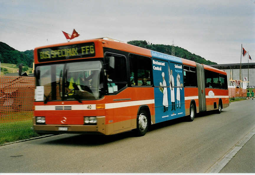 (053'908) - BOGG Wangen b.O. - Nr. 40/SO 137'253 - Mercedes/Hess (ex SOO Olten Nr. 40) am 15. Juni 2002 in Bad Bubendorf, ETF