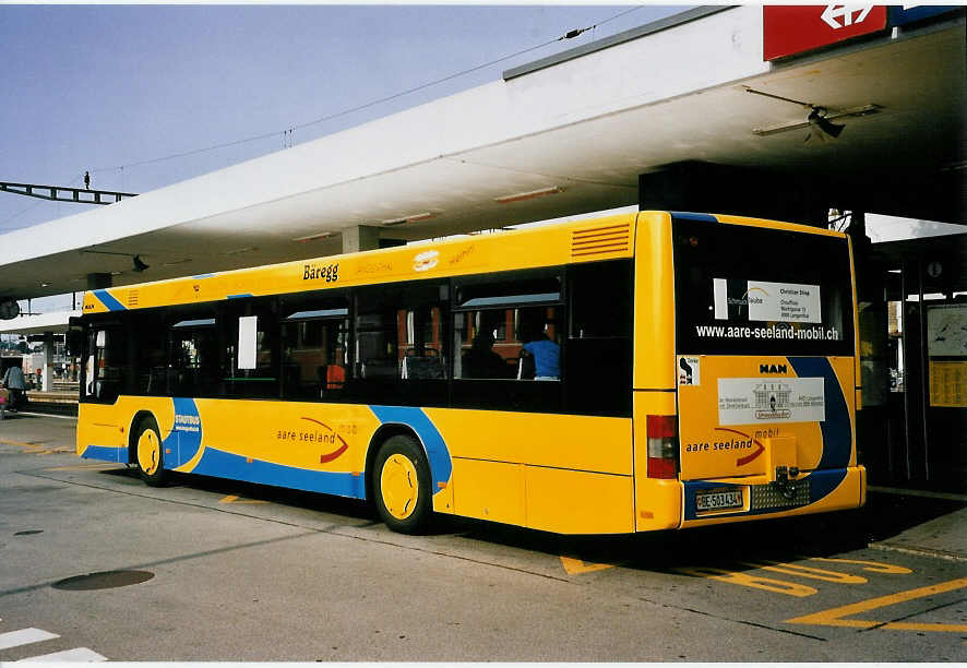 (055'620) - ASm Langenthal - Nr. 32/BE 503'434 - MAN am 31. August 2002 beim Bahnhof Langenthal