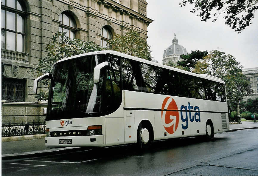 (056'428) - Blaguss, Wien - W 4475 MW - Setra am 8. Oktober 2002 in Wien, Burgring