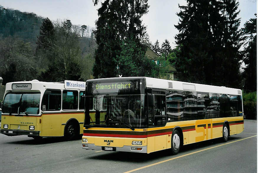 (057'532) - STI Thun - Nr. 94/BE 572'094 - MAN am 5. Dezember 2002 bei der Schifflndte Thun