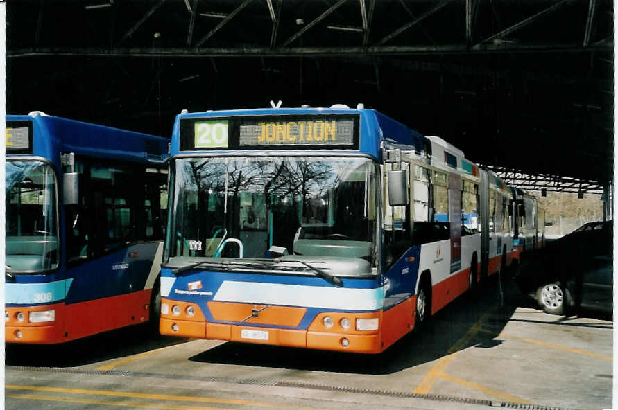 (059'230) - TPG Genve - Nr. 349/GE 96'578 - Volvo am 16. Mrz 2003 in Genve, Dpt