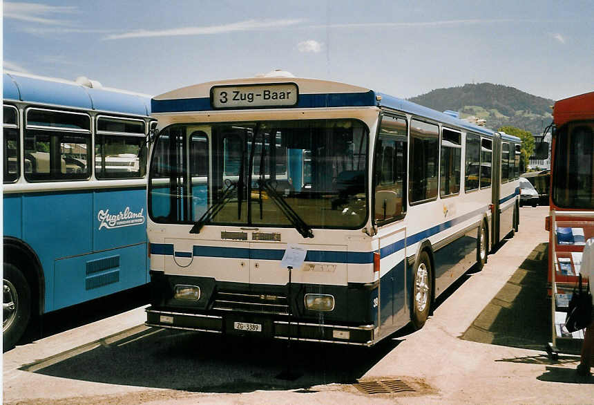 (060'922) - ZVB Zug - Nr. 39/ZG 3389 - FBW/Hess am 21. Juni 2003 in Hinwil, AMP