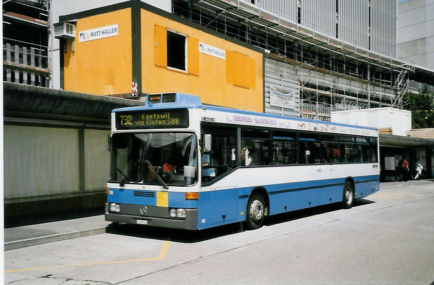 (061'920) - Maag, Kloten - Nr. 35/ZH 498'435 - Mercedes am 25. Juli 2003 in Zrich, Flughafen