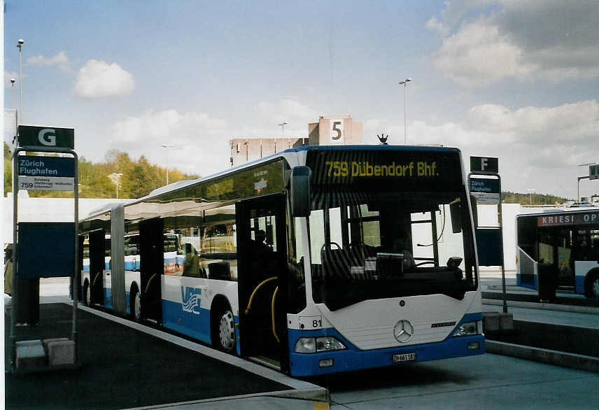 (067'210) - Welti-Furrer, Zrich - Nr. 81/ZH 661'181 - Mercedes am 24. April 2004 in Zrich, Flughafen