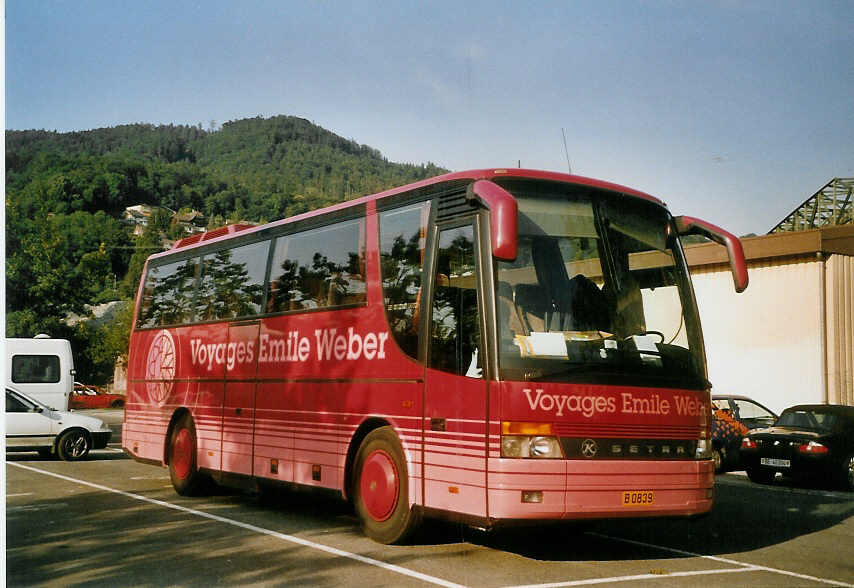 (069'529) - Aus Luxemburg: Weber, Canach - Nr. 77/B 0839 - Setra am 20. Juli 2004 in Thun, Seestrasse