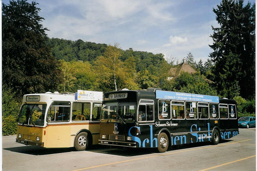 (069'911) - STI Thun - Nr. 27/BE 419'027 - Volvo/R&J (ex SAT Thun Nr. 27) am 2. August 2004 bei der Schifflndte Thun