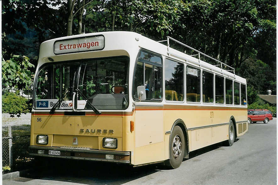 (070'614) - STI Thun - Nr. 56/BE 413'456 - Saurer/R&J am 29. August 2004 bei der Schifflndte Thun