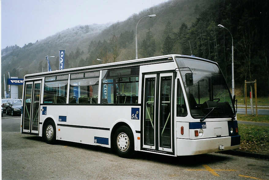 (074'020) - TL Lausanne - Nr. 131 - Van Hool am 16. Januar 2005 in Biel, BTR