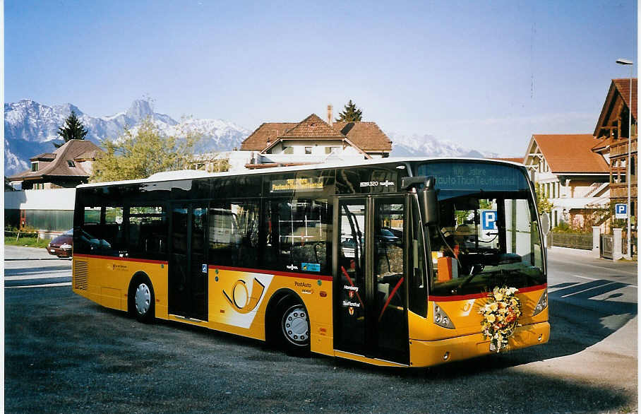 (076'436) - Burri, Teuffenthal - BE 60'582 - Van Hool am 1. Mai 2005 in Steffisburg, Ziegelei