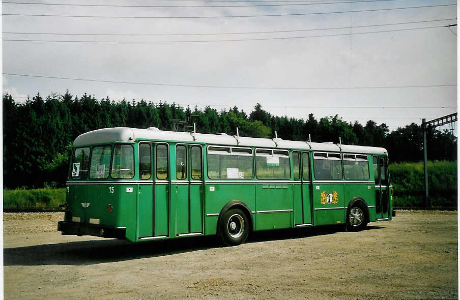 (076'922) - BVB Basel (RWB) - Nr. 75/BE 399'675 - FBW/FHS am 29. Mai 2005 in Hindelbank, Landi