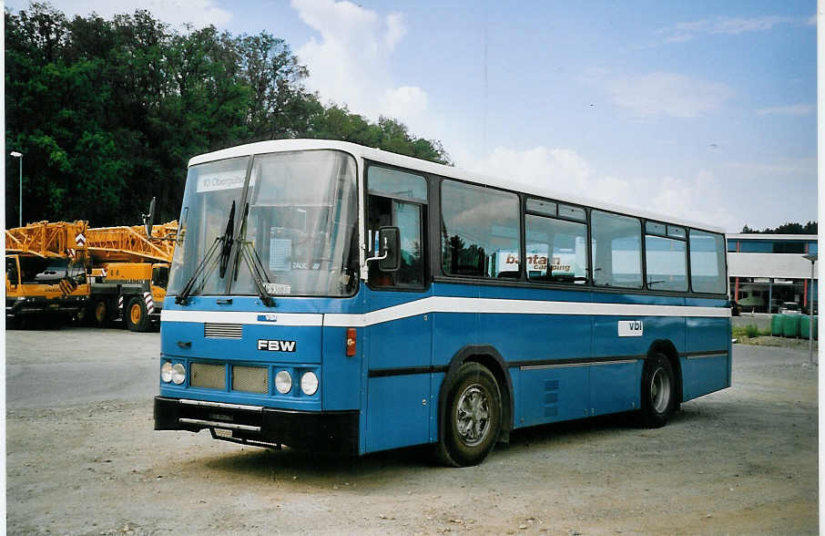 (077'001) - Bucheli, Kriens (RWB) - Nr. 8/BE 9380 U - FBW/FHS am 29. Mai 2005 in Hindelbank, Landi