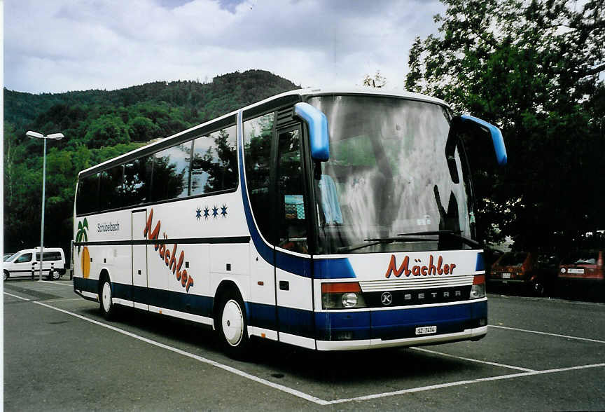 (078'204) - Mchler, Schbelbach - SZ 7414 - Setra am 29. Juni 2005 in Thun, Seestrasse