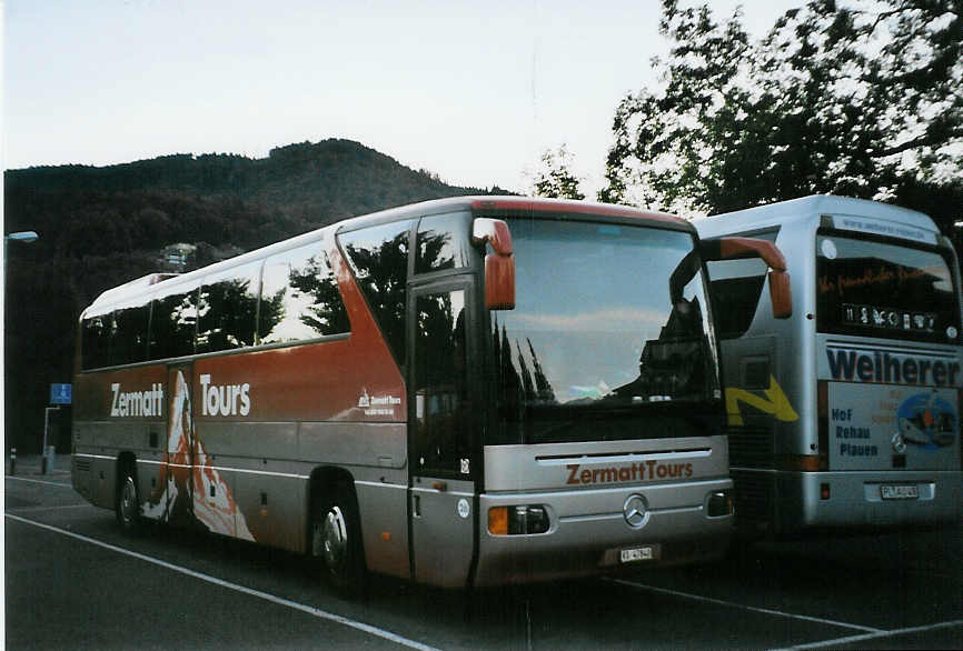 (078'212) - BVZ Brig - Nr. 26/VS 47'840 - Mercedes (ex Nr. 6) am 4. Juli 2005 in Thun, Seestrasse