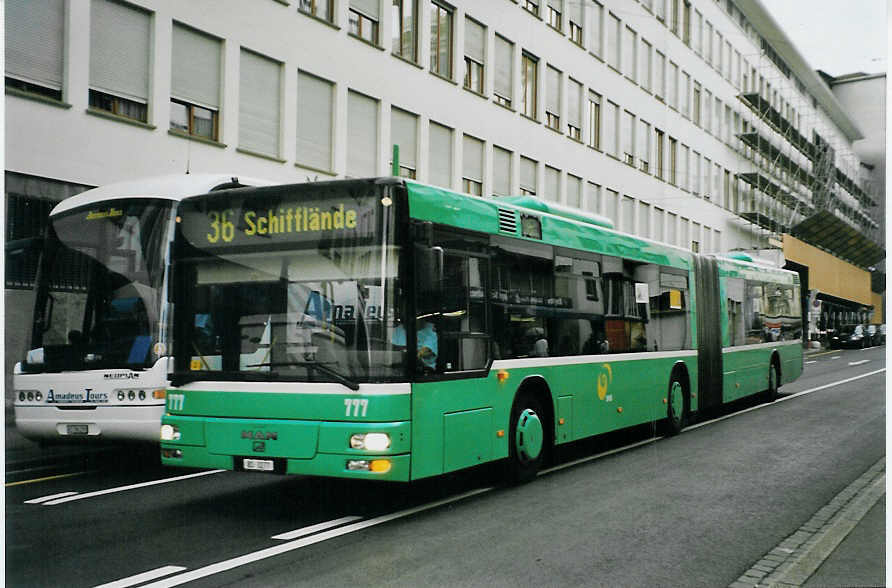 (079'319) - BVB Basel - Nr. 777/BS 3277 - MAN am 30. Juli 2005 in Basel, Schifflnde