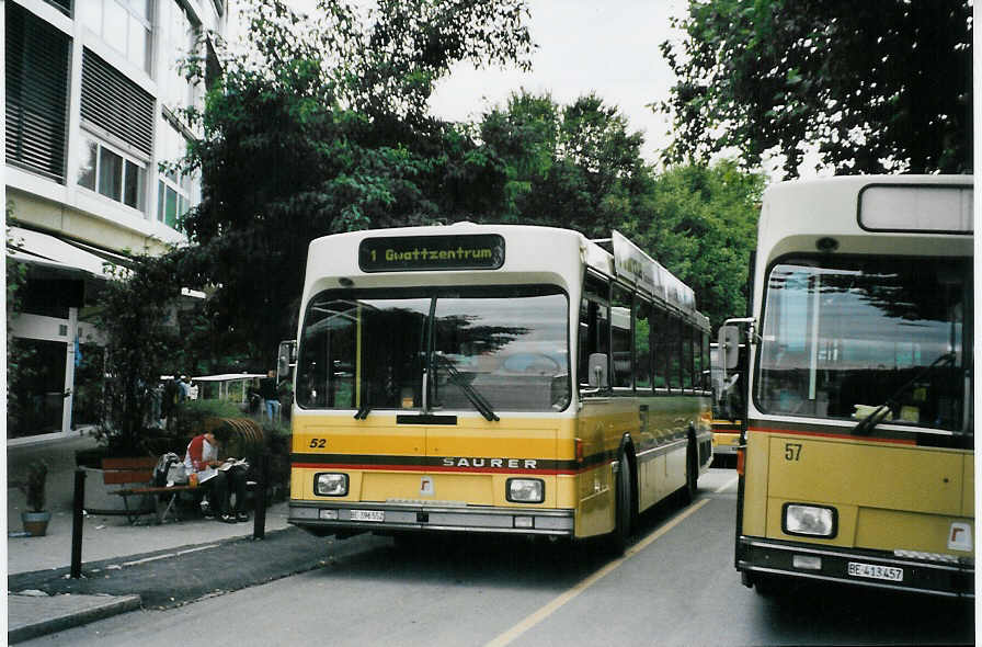 (079'706) - STI Thun - Nr. 52/BE 396'552 - Saurer/R&J am 25. August 2005 bei der Schifflndte Thun