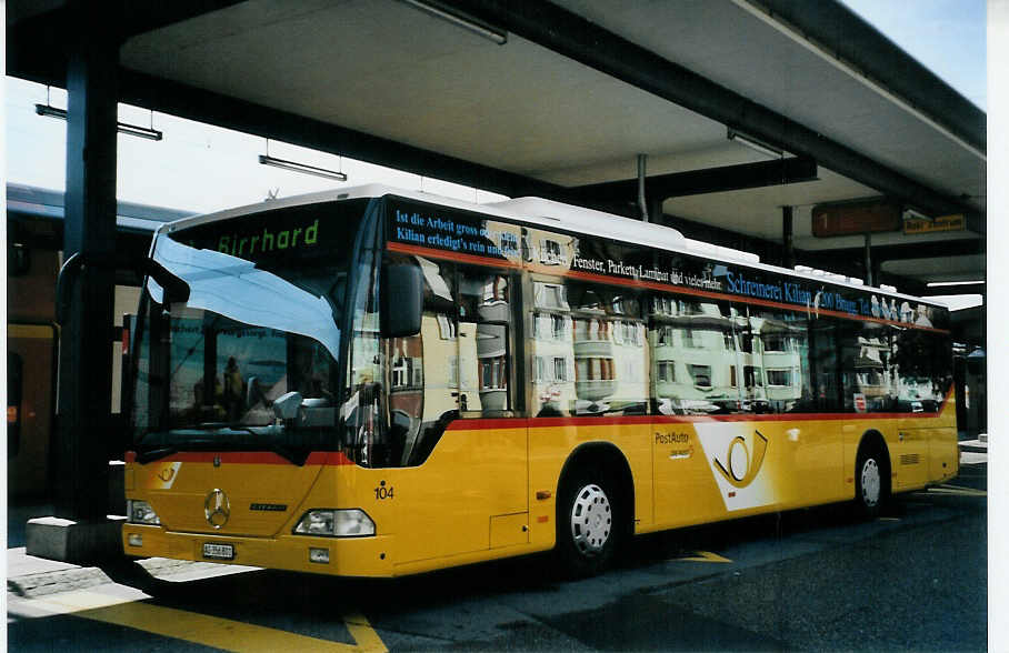 (080'023) - Voegtlin-Meyer, Brugg - Nr. 104/AG 356'801 - Mercedes am 28. August 2005 beim Bahnhof Brugg