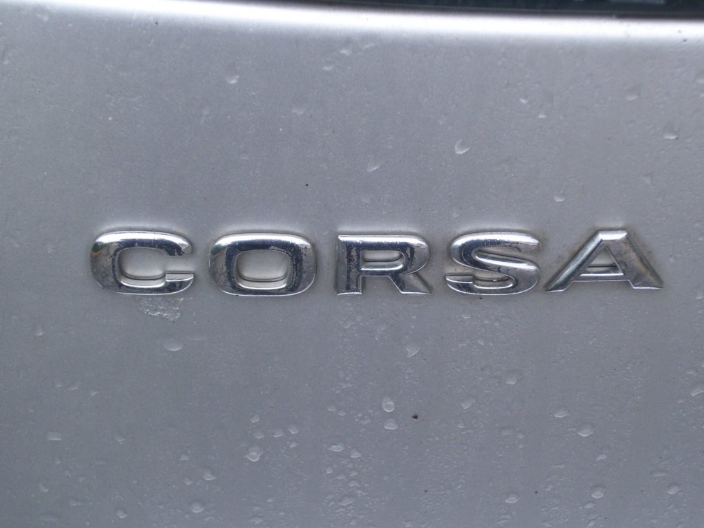 Corsa Logo in Sassnitz.