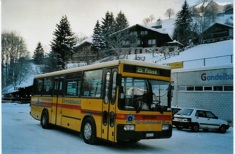 (082'010) - AVG Grindelwald - Nr. 13/BE 407'170 - Vetter am 24. Dezember 2005 in Grindelwald, Mnnlichenbahn