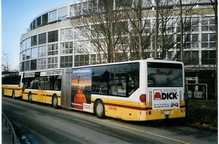 (082'432) - STI Thun - Nr. 76/BE 272'476 - Mercedes am 3. Januar 2006 bei der Schifflndte Thun