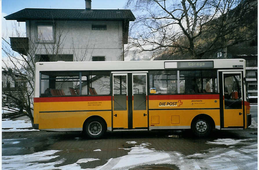 (082'731) - AVG Meiringen - BE 614'040 - NAW/Gppel (ex PostAuto Berner Oberland; ex P 23'002; ex Selfors, Meiringen; ex P 22'020; ex Meray, Delmont; ex LVB Lenk) am 22. Januar 2006 in Meiringen, Garage