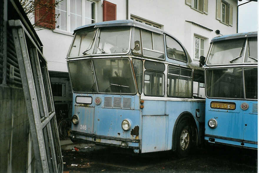 (082'936) - VBZ Zrich - Nr. 246 - FBW/Tscher Hochlenker am 18. Februar 2006 in Lenzburg (Teilaufnahme)