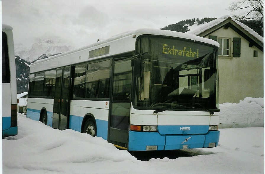 (083'220) - LVB Lenk - Volvo/Hess (ex RTB Altsttten Nr. 11) am 19. Februar 2006 in Lenk, Garage