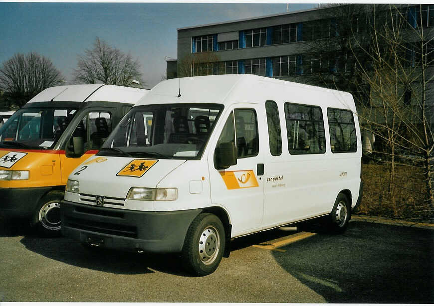 (084'018) - CarPostal Vaud-Fribourg - Peugeot am 19. Mrz 2006 in Yverdon, Garage