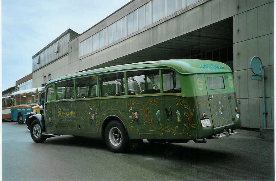 (085'402) - Loren, Lyssach - BE 560 U - Saurer/Saurer (ex Geiger, Adelboden Nr. 8; ex P 1997) am 20. Mai 2006 in Bellach, Hess