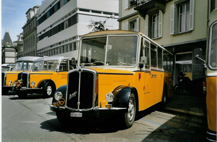 (086'834) - CarPostal Ouest - VD 504'161 - Berna/R&J (ex Fuchser, Aegerten; ex Wohlgemuth, Hochwald) am 25. Juni 2006 in Bern, Museum fr Kommunikation