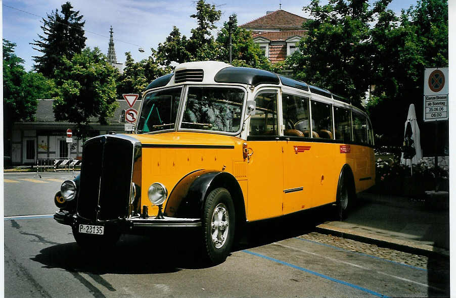 (086'924) - PTT-Regie - P 23'135 - Saurer/Eggli am 25. Juni 2006 in Bern, Museum fr Kommunikation