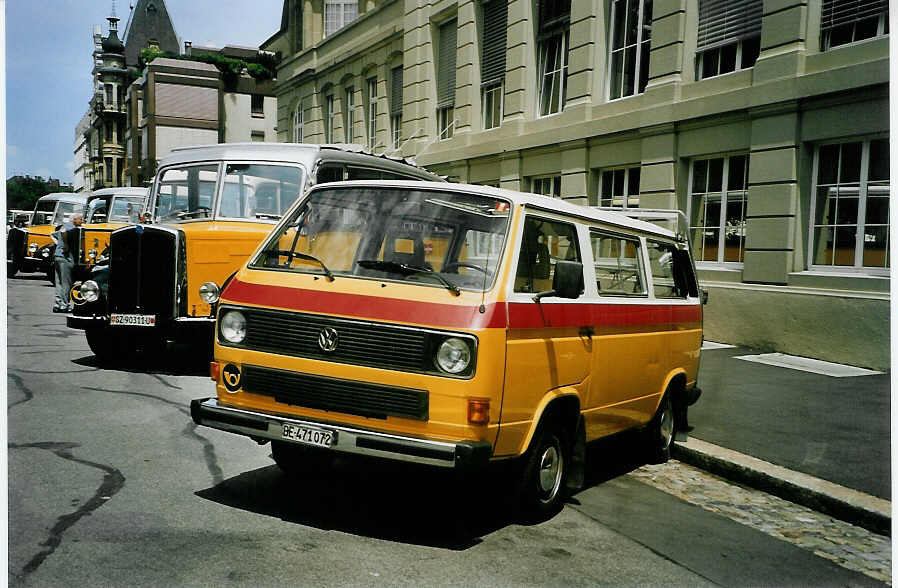 (087'023) - Scheidegger, Schnbhl - BE 471'072 - VW (ex Berwert, Stalden) am 25. Juni 2006 in Bern, Museum fr Kommunikation 