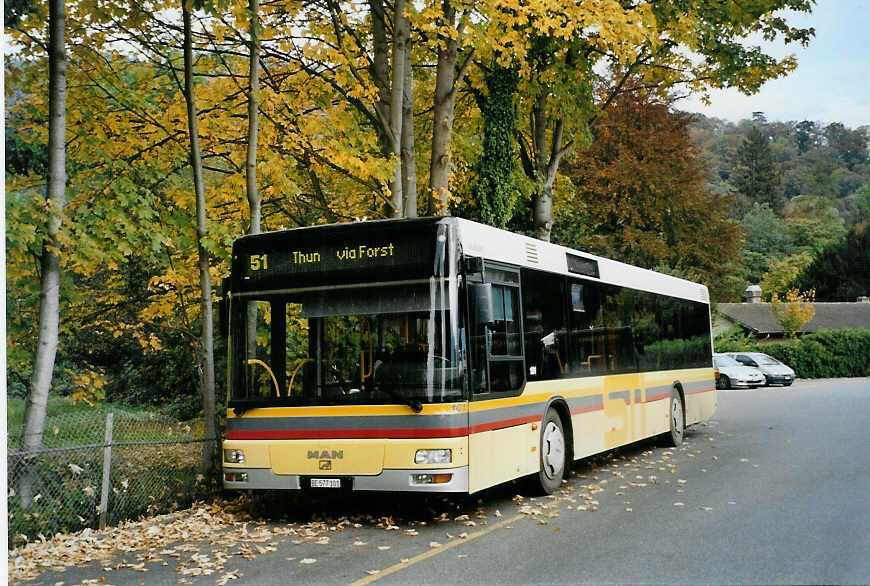 (090'322) - STI Thun - Nr. 101/BE 577'101 - MAN am 23. Oktober 2006 bei der Schifflndte Thun