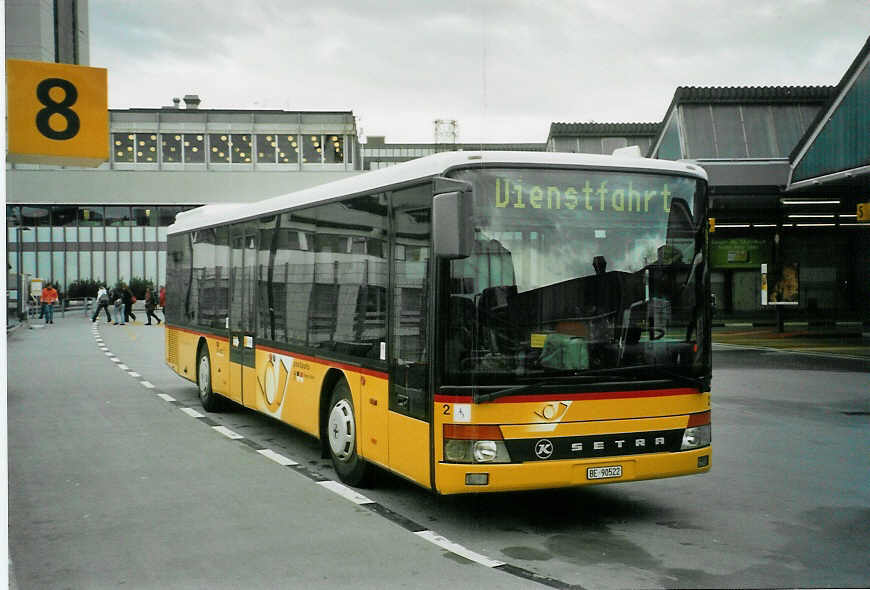 (092'327) - Steiner, Ortschwaben - Nr. 2/BE 90'522 - Setra am 27. Februar 2007 in Bern, Postautostation