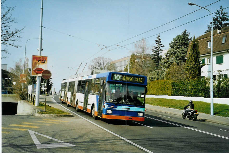 (092'819) - TPG Genve - Nr. 721 - NAW/Hess Doppelgelenktrolleybus (ex Nr. 709) am 17. Mrz 2007 in Genve, Bouchet