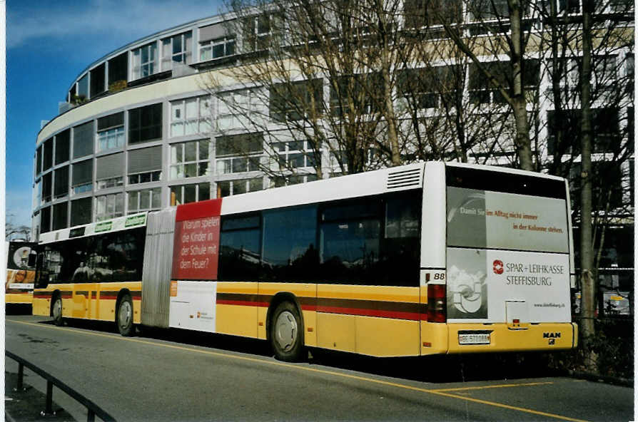 (093'010) - STI Thun - Nr. 88/BE 572'088 - MAN am 19. Mrz 2007 bei der Schifflndte Thun