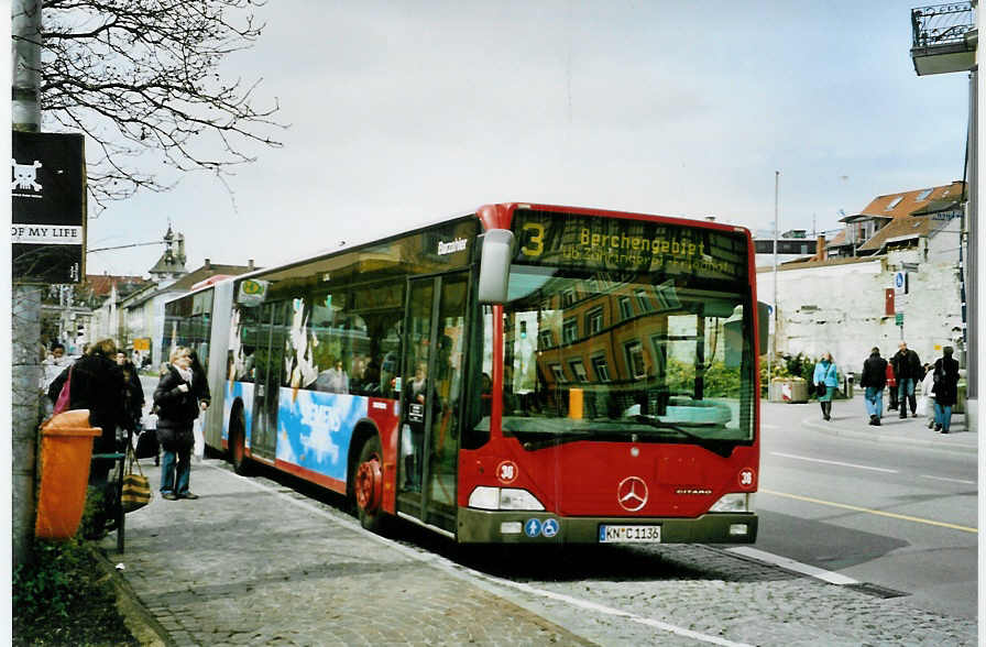 (093'506) - SWK Konstanz - Nr. 36/KN-C 1136 - Mercedes am 31. Mrz 2007 in Konstanz, Bodanplatz