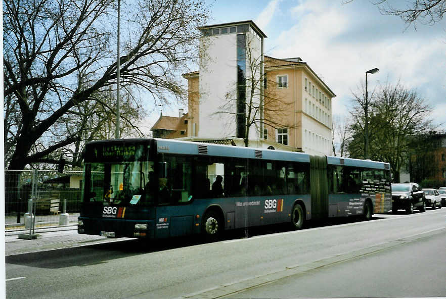 (093'515) - SBG Freiburg - FR-JS 469 - MAN am 31. Mrz 2007 in Konstanz, Ersatzhaltestelle