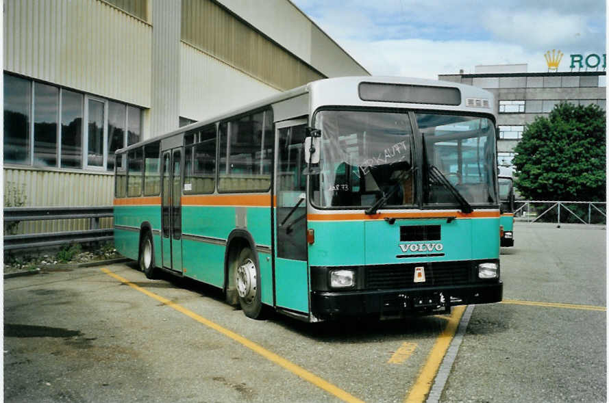 (094'916) - TPF Fribourg - Nr. 73 - Volvo/R&J (ex GFM Fribourg Nr. 73) am 27. Mai 2007 in Biel, Rattinbus