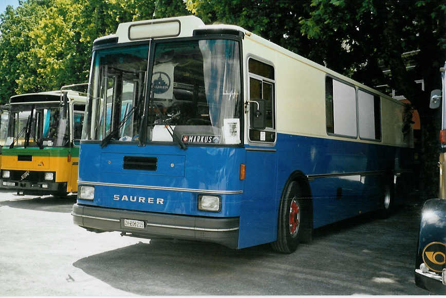 (095'613) - Hauser, Wdenswil - ZH 203'215 - Saurer/R&J (ex Bucher, Grt; ex P 25'648) am 23. Juni 2007 in Aigle, Saurertreffen