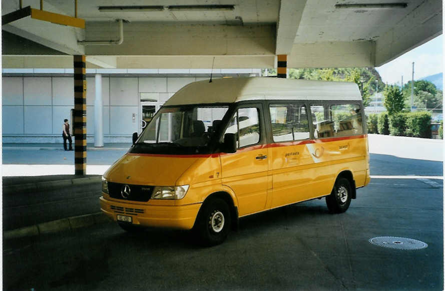 (095'715) - Bumann, Ausserberg - Nr. 7/VS 450 - Mercedes am 23. Juni 2007 in Visp, Postautostation